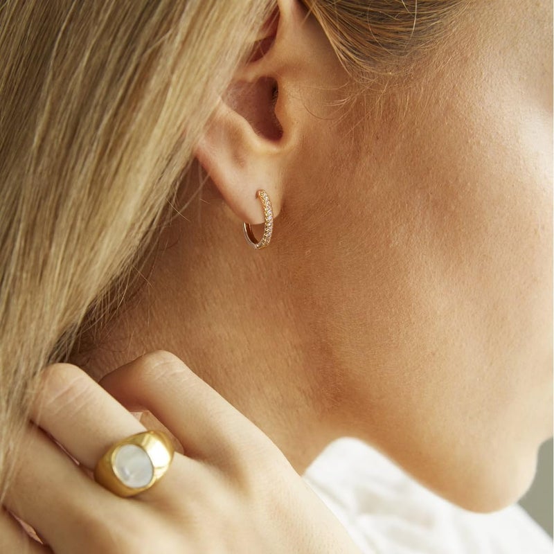 MIDEEO Gold/Sliver Chunky Hoop Earrings Set for Women, 14K Gold Plated Twisted Huggie Hoop Earring Hypoallergenic Thick Open Lightweight Chunky Hoop Earrings Jewelry for Gifts - Image 3